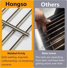 Durable Stainless Steel Grill Grates for Nexgrill 4 & 5 Burner Models – 17×13.25