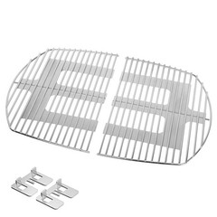 Stainless Steel Grill Grates Cooking Grids For Weber Q300 Q3100 Q3200 17.6×12.5