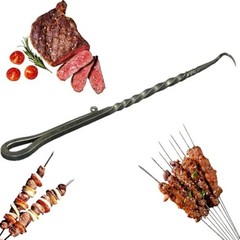 BBQ Meat Hook Flipper Long Handle Tool for Flipping and for lifting Grilled