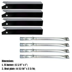 Parts Kit DG198 for Uniflame Pinehurst GBC850W Gas Barbecue Grill Burner,Heat…