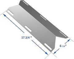17.75” Stainless Steel Heat Plate & 19.25” Cooking Grids Replacement for Gas Gri