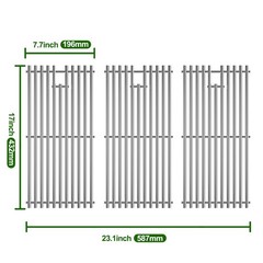 17″ Grill Grates for Charbroil Infrared 3 Burner 463242515 463242516 46624251…