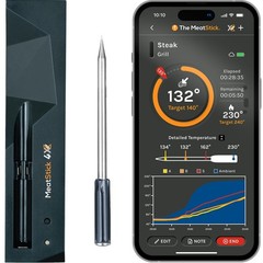 MeatStick 4X Wireless Meat Thermometer for Set (650ft+ Range)