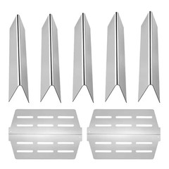 Flavorizer Bars and Heat Deflectors, 17 In. Replacement Part, Weber Genesis 300