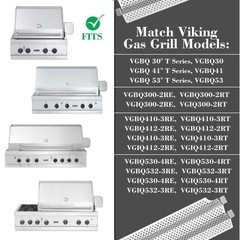Tombili Replace for Viking Grill Parts,Heat Plate Tent Shield for Viking VGBQ…