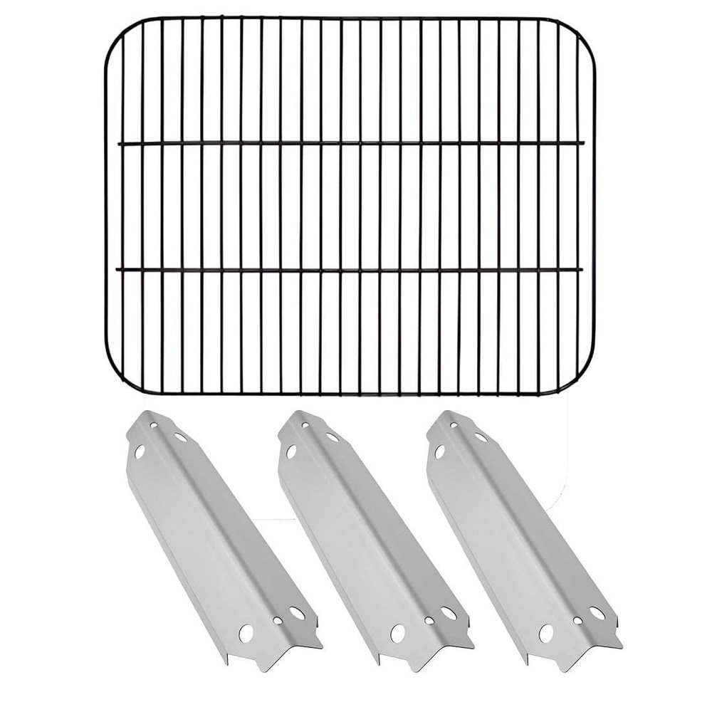 Porcelain Cooking Grid & Stainless Steel Heat Plates for Dyna-Glo 3-Burner