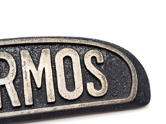 Thermos Outdoor Gas Grill Part, Model 461442114 Upper Hood Emblem Badge