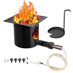 Fire Pot Burn Pot and Hot Rod Ignitor Kit for Traeger, Pit Boss Pellet Grill,…