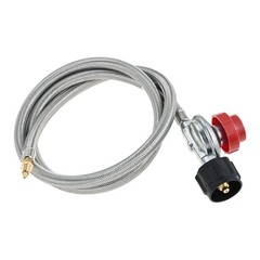 Fire Pit 10PSI High Pressure Propane Regulator with 5FT Hose 1/8″ Male Connector