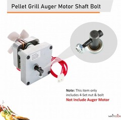 Replacement Auger Motor Shaft Nut & Bolt for Traeger/Pit Boss/Camp Chef/Z Gri…