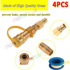 3/8 Inch Natural Gas Quick Connect Fittings, LP Gas Propane Hose Quick Discon…