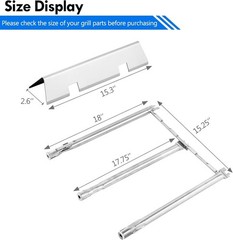 Spirit II E310 Parts 7636 Flavorizer Bars Burners for Weber Spirit Grill