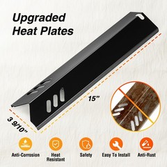 15 Inch Grill Heat Plate Shield, Burner Cover Parts for Dyna-Glo DGF510SSP, D…