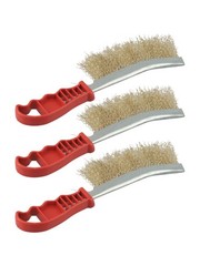 Brass Grill Brush for Efficient Weld Slag and Seam For Cleaning Pack of 3