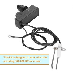 Fire Pit Ignitor Push Button Ignition Kit with 2 Outlets, Ground Wire for Fir…