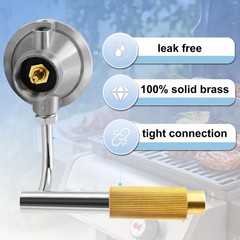 Grill Regulator 1.6 inches (W) x 7.5 (L) x 7.7 (H), silver