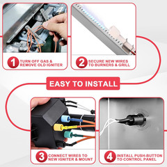 66354 Igniter Kit for Weber GS4 Genesis II E-310 E-315 S-310 S-315 Grills