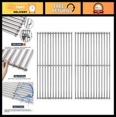 Stainless Steel Cooking Grates 19.25″ 7MM for Jenn-Air, Nexgrill, Brinkmann Gril
