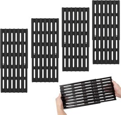 4-Pack Adjustable Cooking Grates – 6″ Wide Universal Replacement Grill Grid