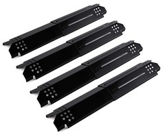 Universal Adjustable Heat Plate Shield – 4PCS Burner Cover for Gas Grill, 14″-22