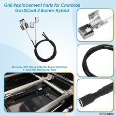 Grill Igniter for Charbroil Gas2Coal 3 Burner 463370519 463370516 463340516 4663