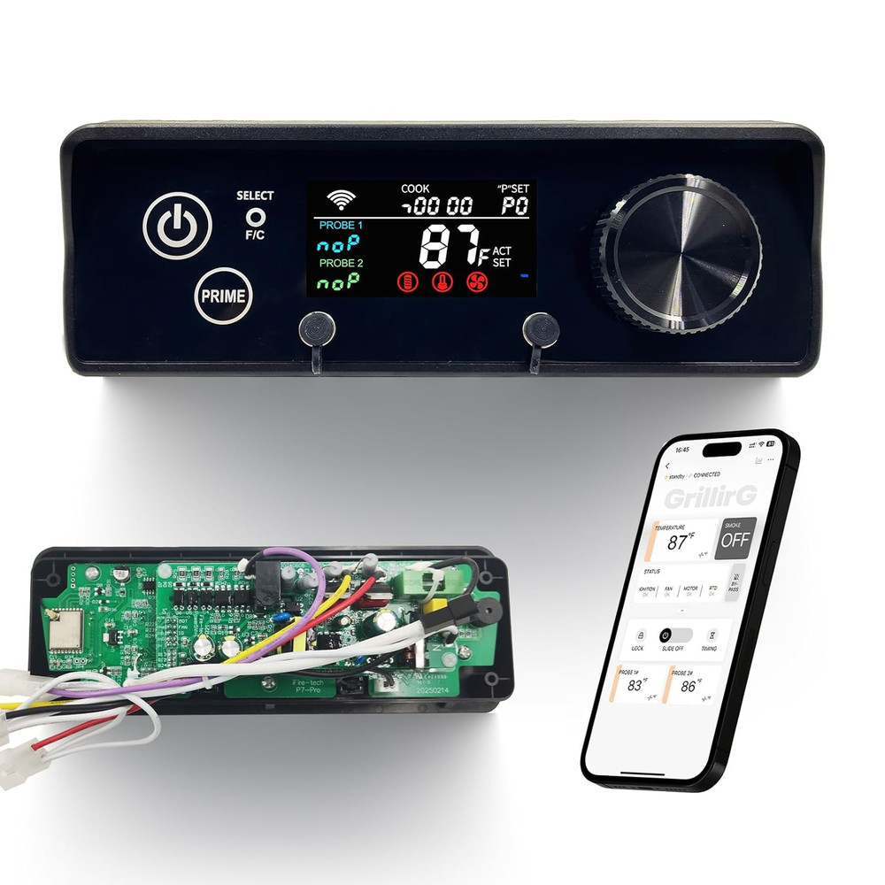 PID Rectangular Wifi Pellet Grill Controller Replacement for Pit Boss 440-1600,