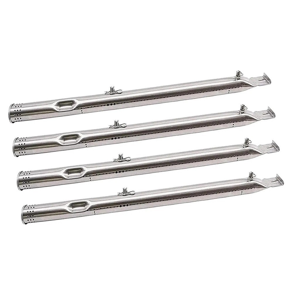 Replacement For Charbroil Grill Burner Tube Stainless Steel Set of Four Pieces
