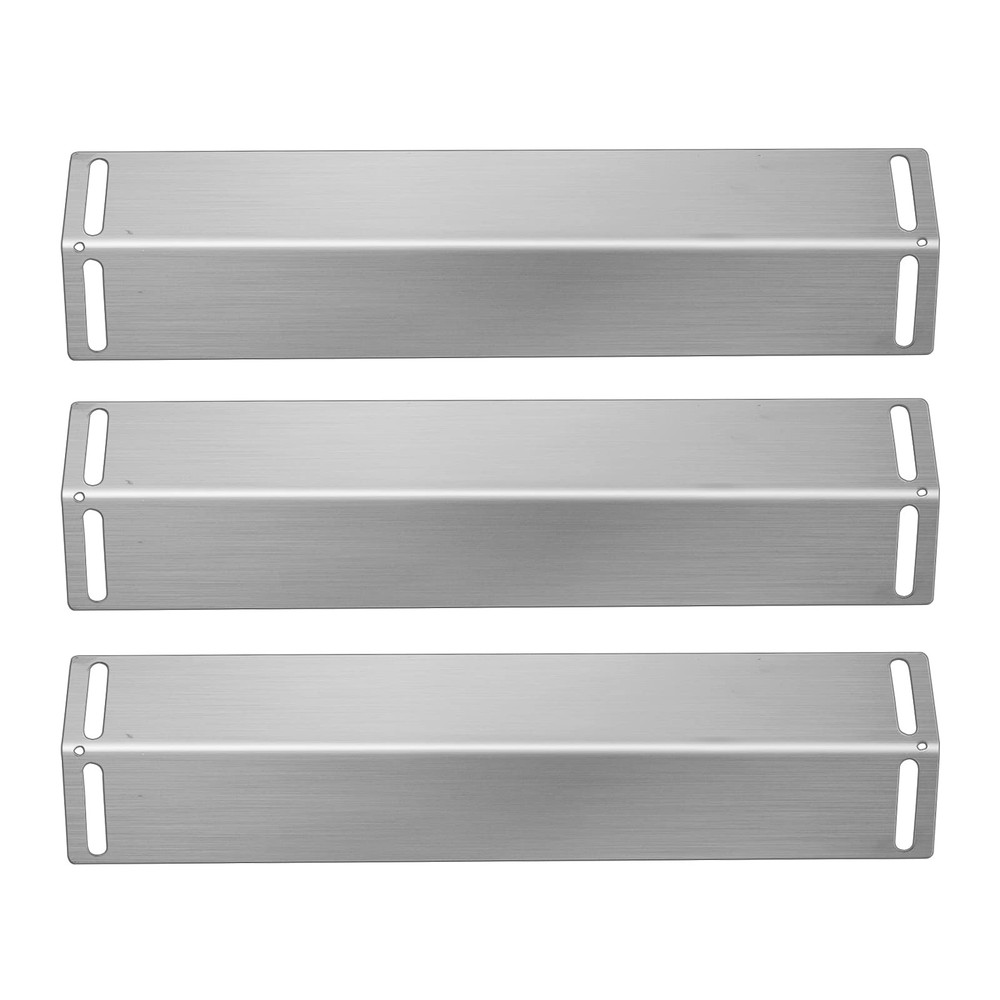 Folocy 16 1/2 Inch Grill Heat Plates Shield Burner Covers BBQ Gas 3pcs