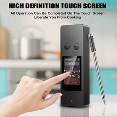 Bluetooth Wireless Meat Thermometer, Smart Digital Cooking Silver And Black