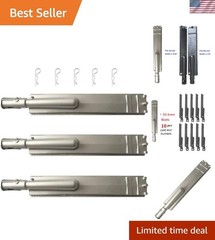 3 Pack Upgraded 15 13/16 Inch Cast Stainless Steel Burner Gas Grill Replaceme…