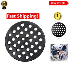 BBQ Charcoal Grate – 9″ Cast Iron Fire Plate for Enhanced Grilling Performance