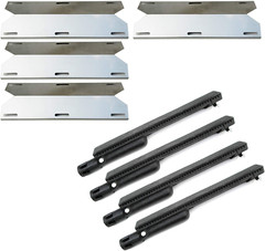 Stainless Heat Plates Cast Iron Grill Burners Replacement Parts Kit for Jenn Air