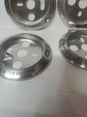 6 Barbecue BBQ Knob Bezels Kit • Charbroil Griddle & Burner Natural Gas