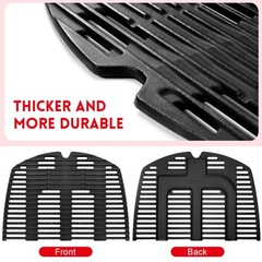 7646 7584 Grill Grates for Weber Q3200 Q320 Q300 Q3000 Q3100 Gas Grills, 17.8…