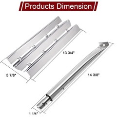Grill Parts: Heat Plates & Burners for Broil King Gas Grills – Fits Signet & Sov