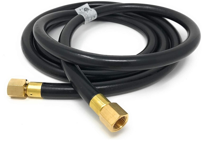 8′ LP Propane Gas Hose Assembly – 3/8″ Female Flare x 3/8″ Female Flare Coupling