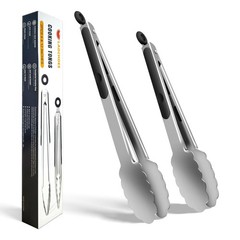 Kitchen Cooking Tongs – High Temperature Resistant Stainless Steel Cooking To…