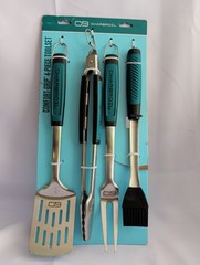 Char-Broil 4pc Comfort Grip Tool Heat Resistance Grill Cookware Set