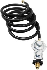 10FT Two Stage Propane Regulator Hose with Standard POL Connectionx3/8inch Flare