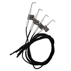 4-Piece Durable Igniter Kit Ceramic Electrode with Wire for Gas Grill Models