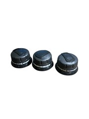 Maplefield Heat-Resistant Grill Knobs for Weber Genesis 2011-2016, Black, 3-Pack