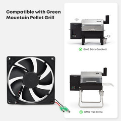 Stanbroil 12V Fan Replacement Kit for Green Mountain Davy Crockett and Trek Gril
