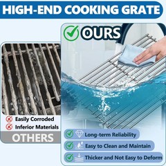 SafBbcue 97888 Grill Grates for Monument Grill 24633 13892 17842 24367 35633 …
