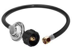 Universal Propane Regulator & Hose – QCC1 Replacement for LP Gas Grill, 2ft