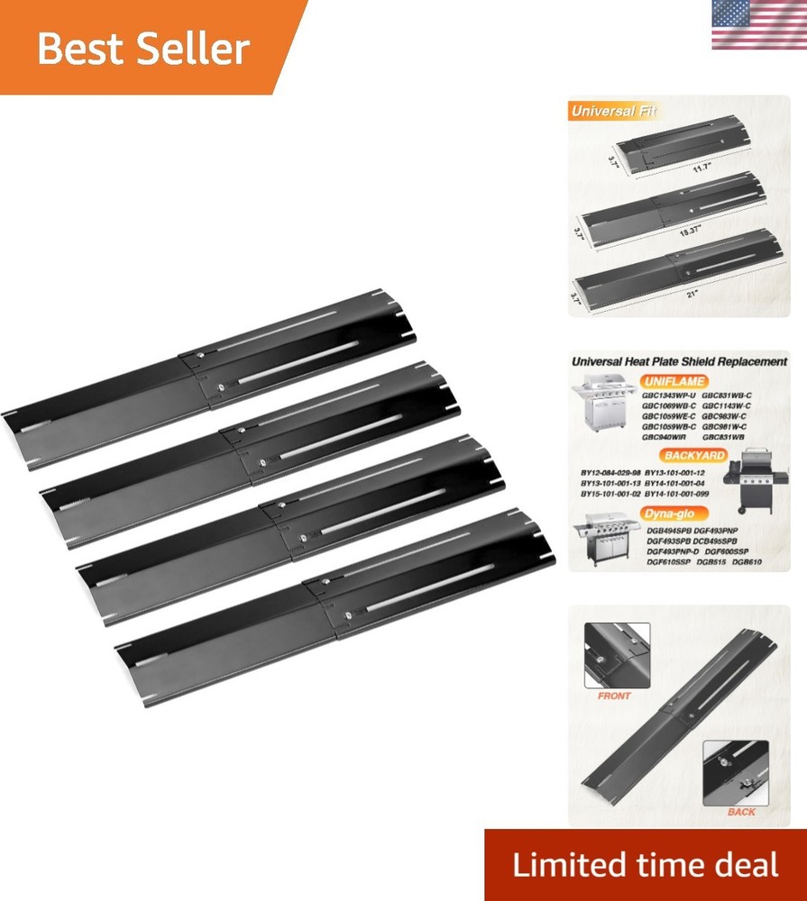 Upgrade Your Grill: Universal Adjustable Heat Tents for Flavorful BBQs (4 Pack)