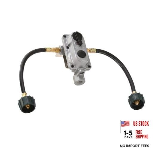 (KT12ACR-2a) 2-Stage Auto Changeover LP Regulator with 12-inch Pigtails