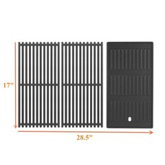17″ Cast Iron Flat Top Griddle Replacement Part for Charbroil Grill G541-0016-W2