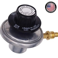 Durable LPG 1 lb Propane Gas Regulator with Pressure Relief Valve – Reliable Use