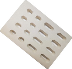6-Pack Universal Replacement Heat Plate Flame Tamer, Ceramic Brick Flame Tamer,