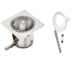 Stainless STEEL BURN/FIRE POT + Upgrade Igniter AMP TRAEGER 7 Holes Durable